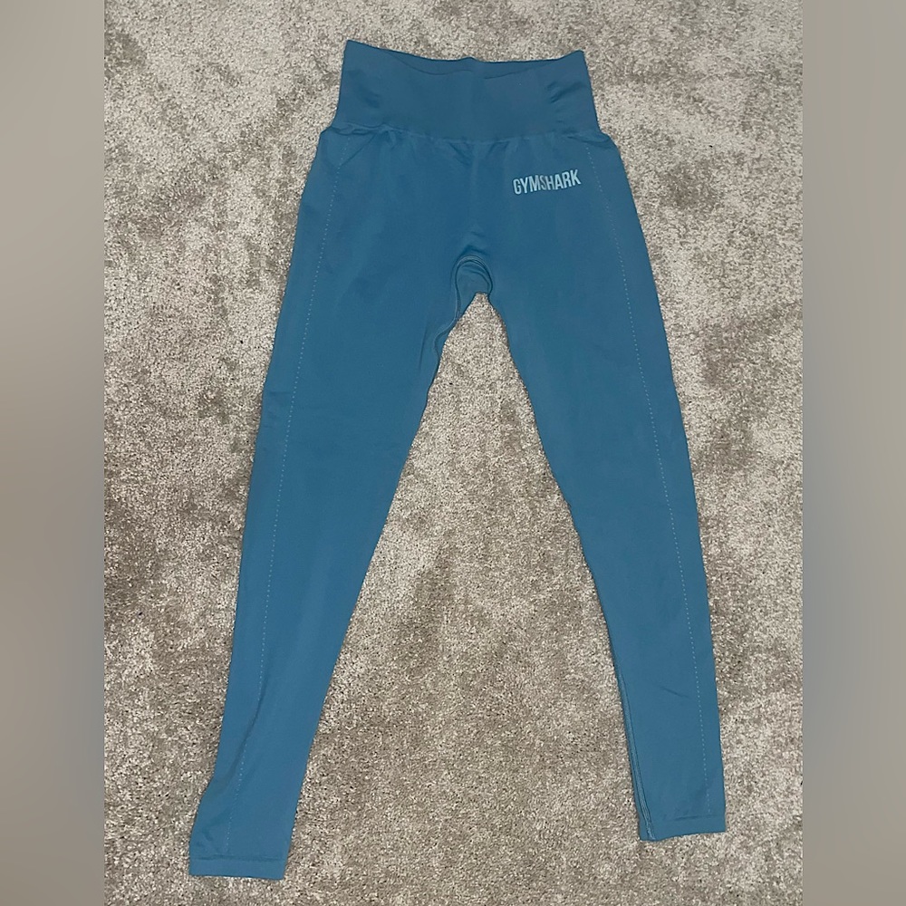 GYMSHARK BREEZE LIGHTWEIGHT SEAMLESS BLUE LEGGINGS!
